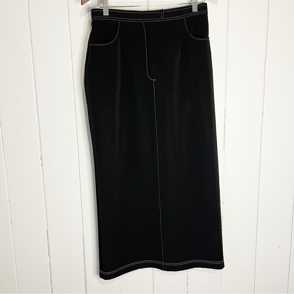 Vintage Option Elle Black Maxi Skirt. Size 2.